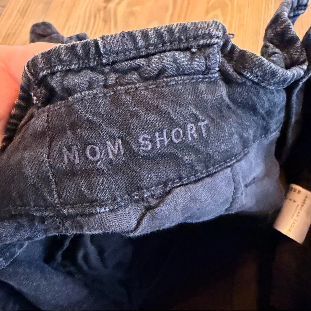 American Eagle Outfitters Black High-Waist Paperbag Shorts